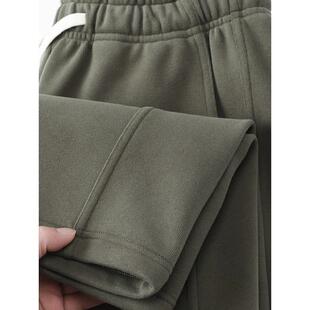 Mostarsea~重磅美式弯刀卫裤男款秋冬直筒休闲裤冬季加绒运动裤子