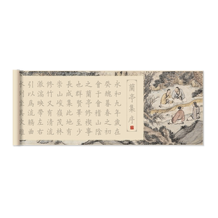 欧楷毛笔字帖临摹柳楷楷书描红初学者套装书法长卷宣纸软笔练字专用中楷临慕入门成人练字帖兰亭集序欧体描红