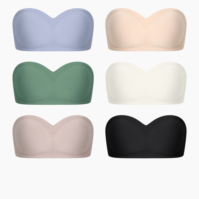比弗小姐2022夏无痕抹胸隐形内衣女半杯式无肩带硅胶防滑内搭文胸|ruв категории Нижнее белье, лифчик - от Buy2taobao.com для оказания профессиональной услуги покупки агента Taobao