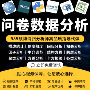 spss问卷调查代做信效度amos医学统计学与数据分析报告设计调整