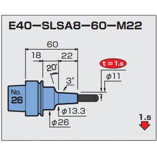 M22 刀柄 SLSA8 60需询价 现货优惠销售 日本MST E40