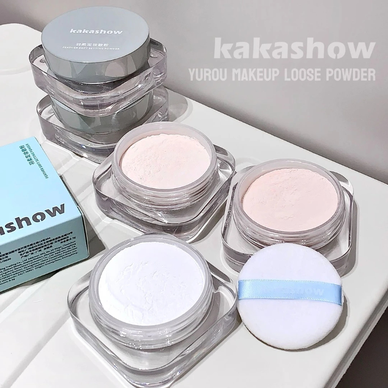 kakashow散粉哑光定妆控油持久防水防汗不脱妆不卡粉服帖适合油皮