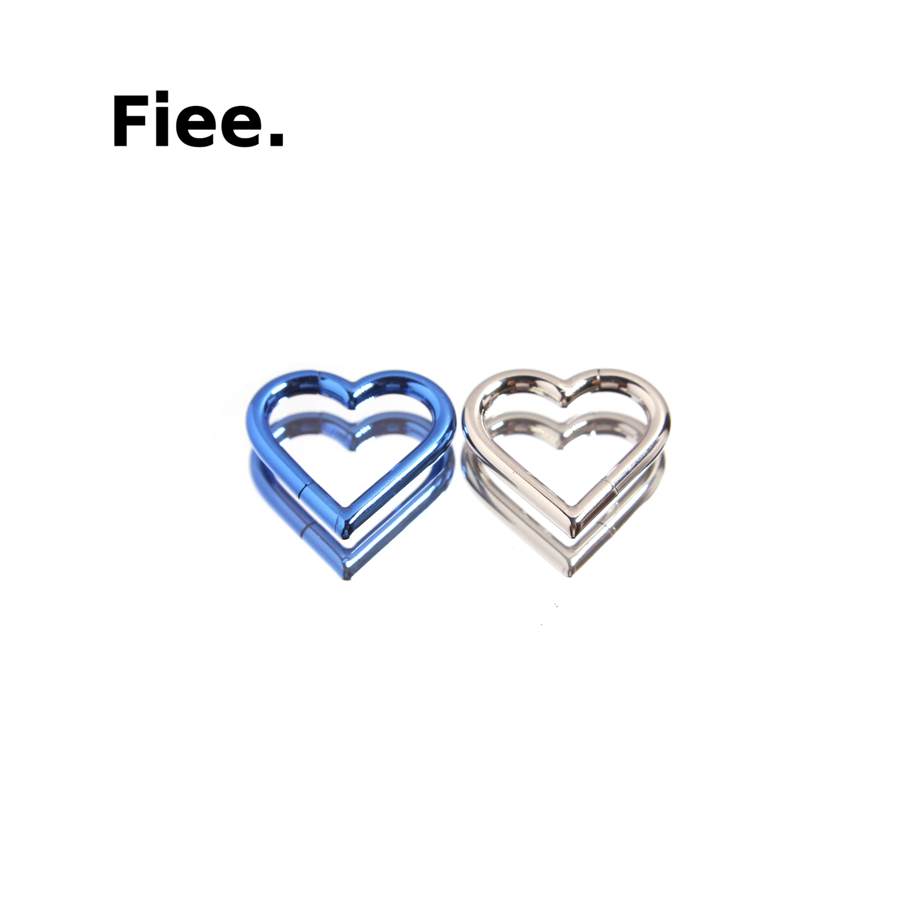 F136钛合金爱心耳环耳扣耳骨环耳圈穿刺饰品防过敏睡觉免摘高抛光