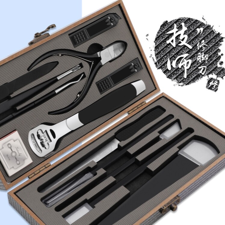 PAIE扬州三把刀修脚刀套装鹰嘴指甲钳家用不锈钢修脚工具死皮老茧怎么看?