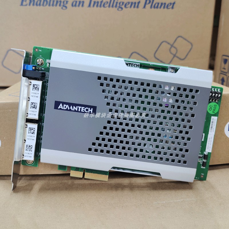 PCIE-1674研华4口千兆以太网PoE视觉采集卡网卡供电工业 相机用