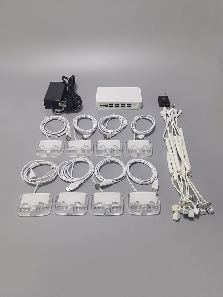 手机防盗展示架手机体验桌防盗报警多通道一对八报警主机防盗电缆,电子/电工,报警主机,淘宝优惠券,粉丝福利购,淘宝优惠卷