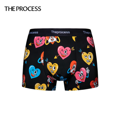 男内裤THEPROCESS彩色爱心图案