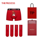 THEPROCESS红内裤袜子礼盒马年本命年男生卡通底裤中筒袜实用礼物