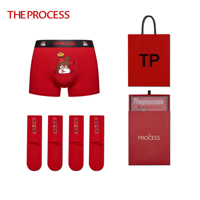 THEPROCESS内裤袜子新年红礼盒