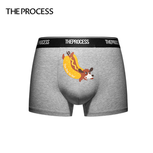 潮牌theprocess男士卡通内裤2023新款棉裆平角裤透气贴身弹力中腰