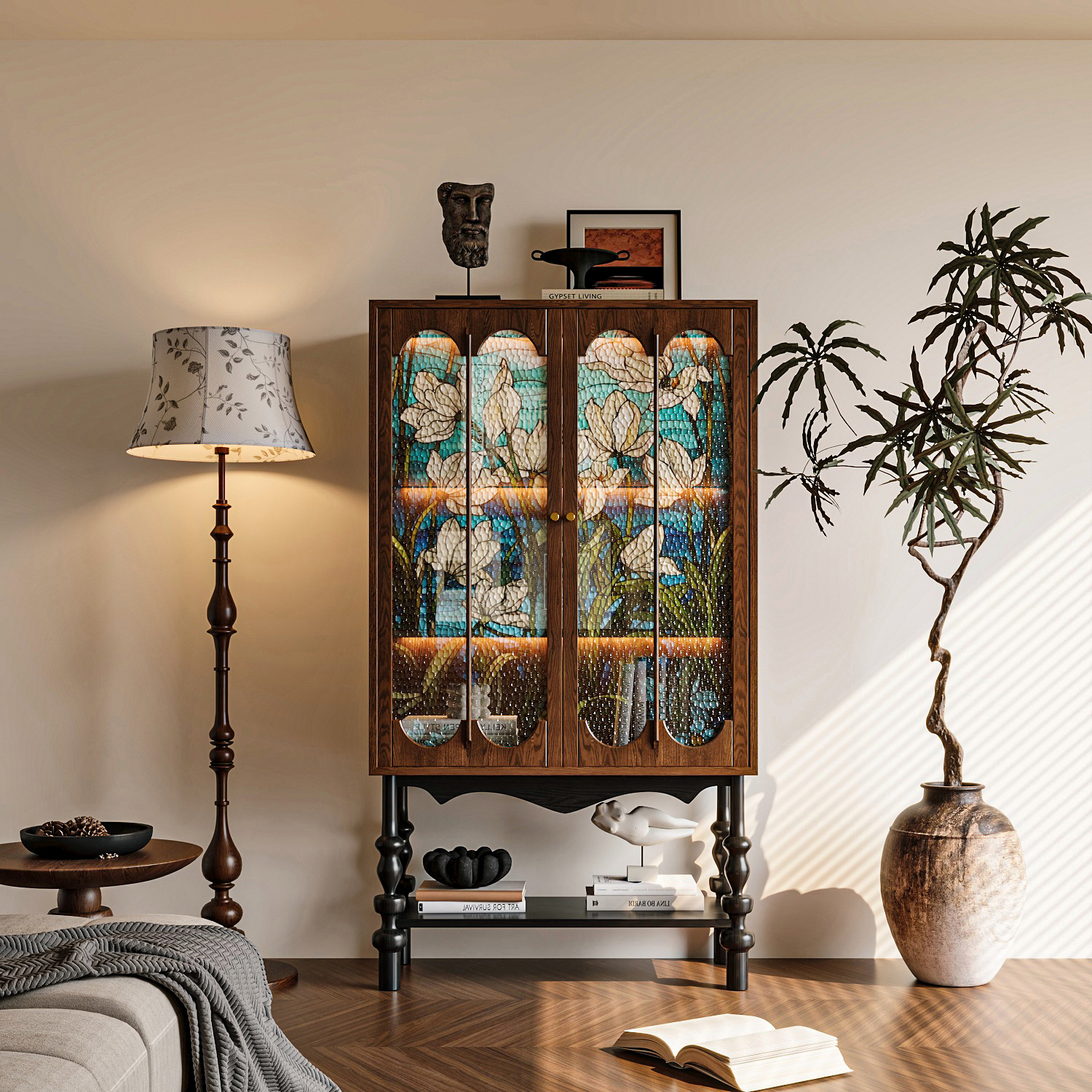 中古风法式复古展示柜