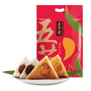 五芳斋粽子豆沙蜜枣粽紫糯栗蓉粽枣泥赤豆甜粽嘉兴粽子团购老字号