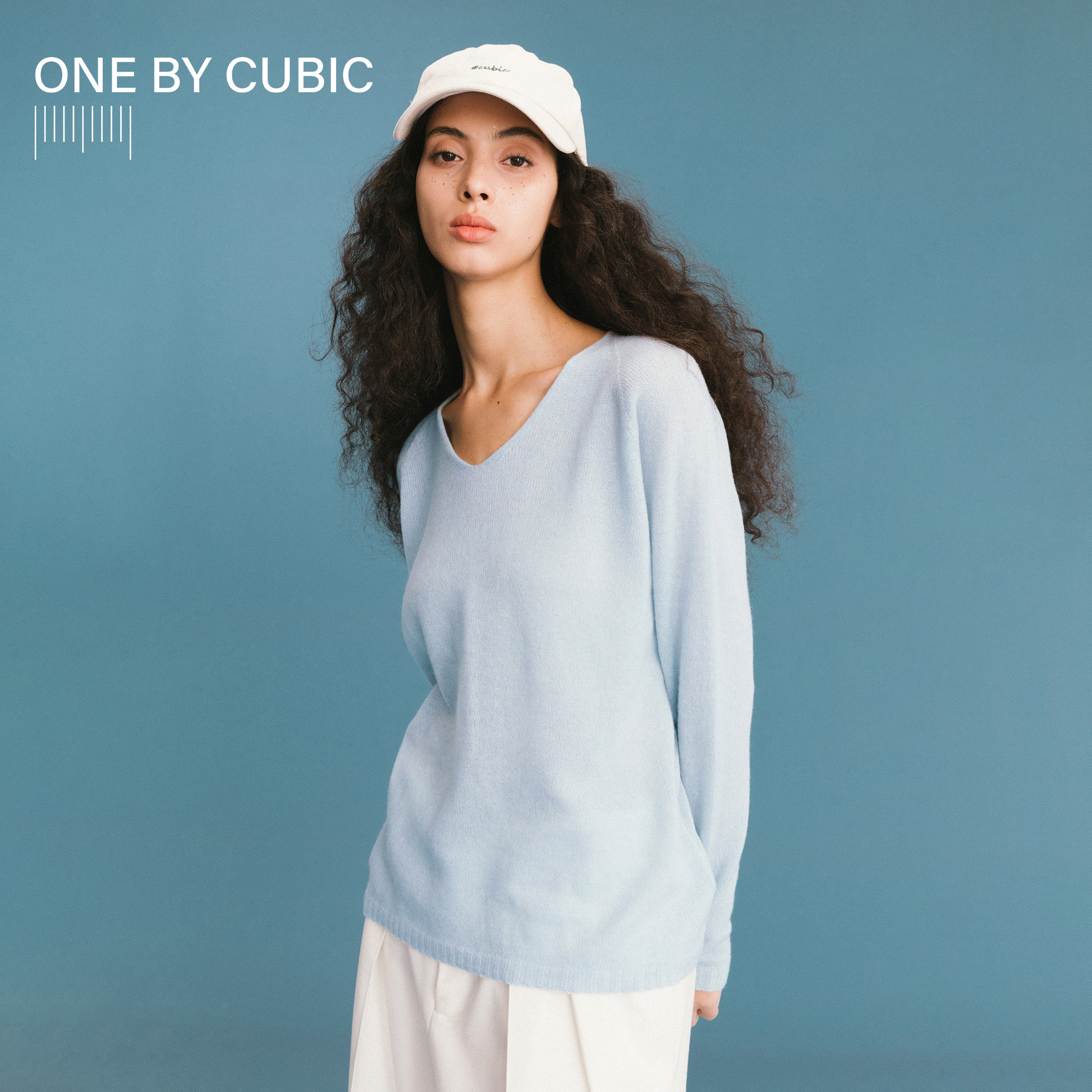 ONEBYCUBIC纯绵羊毛针织毛衣