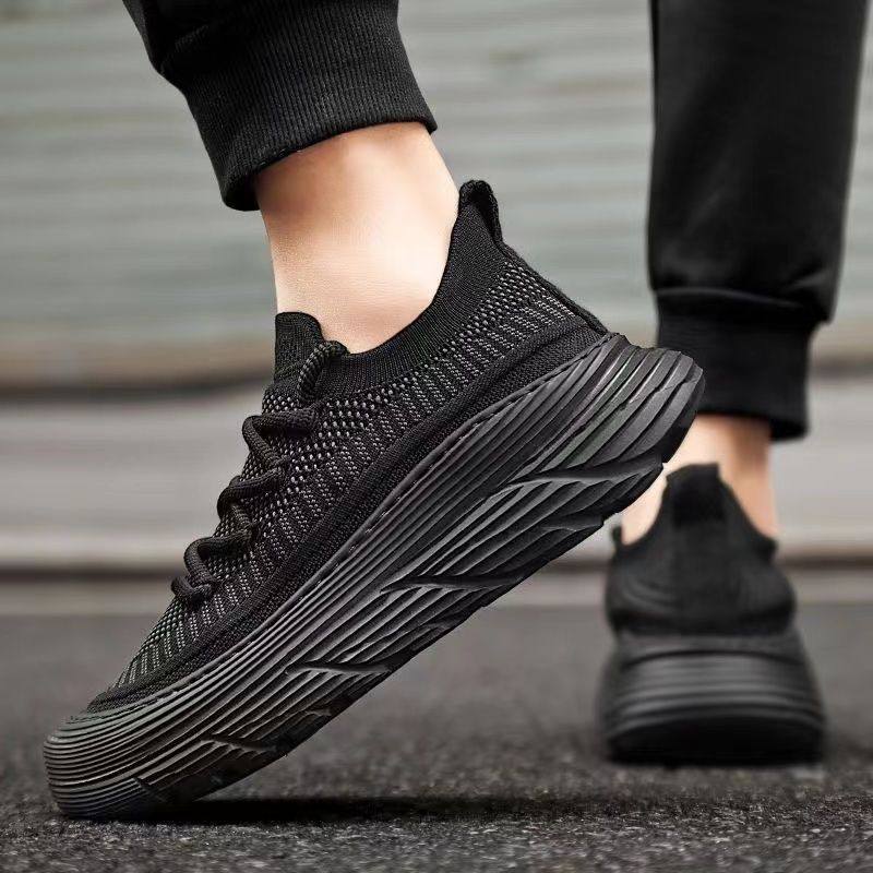 回力男鞋夏季透气飞织网面薄款网鞋运动跑步软底黑色休闲潮鞋新款,流行男鞋,时尚休闲鞋,淘宝优惠券,粉丝福利购,淘宝优惠卷