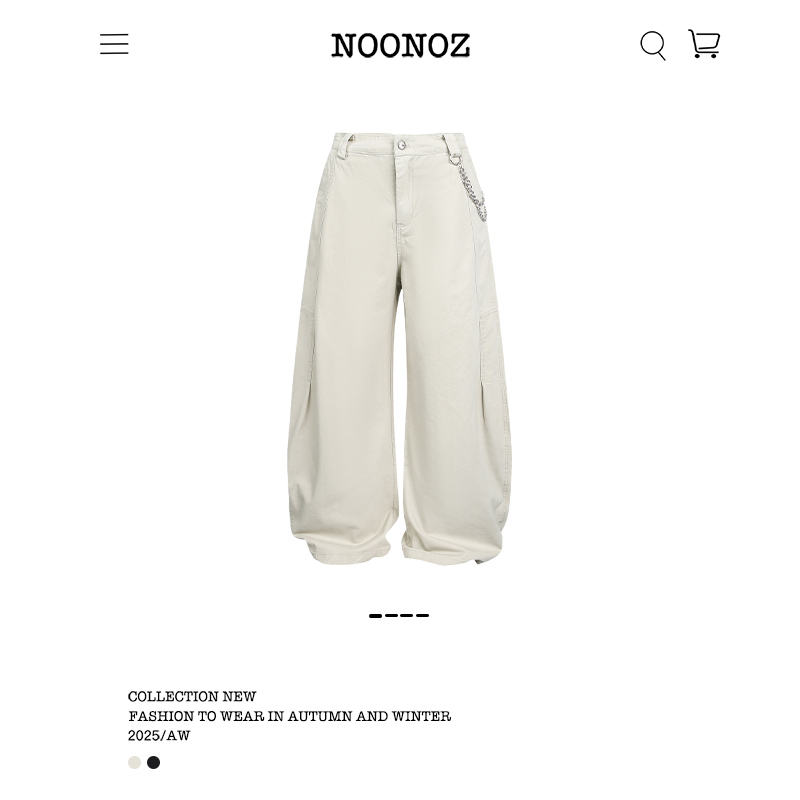 美式简约纯色弯刀工装裤