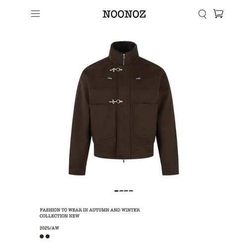 冬季复古美拉德飞机扣棉衣