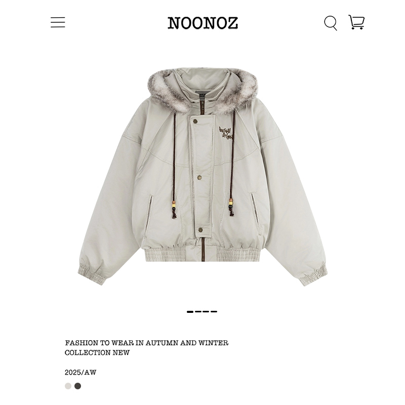 美式潮牌可拆卸帽子派克服棉衣