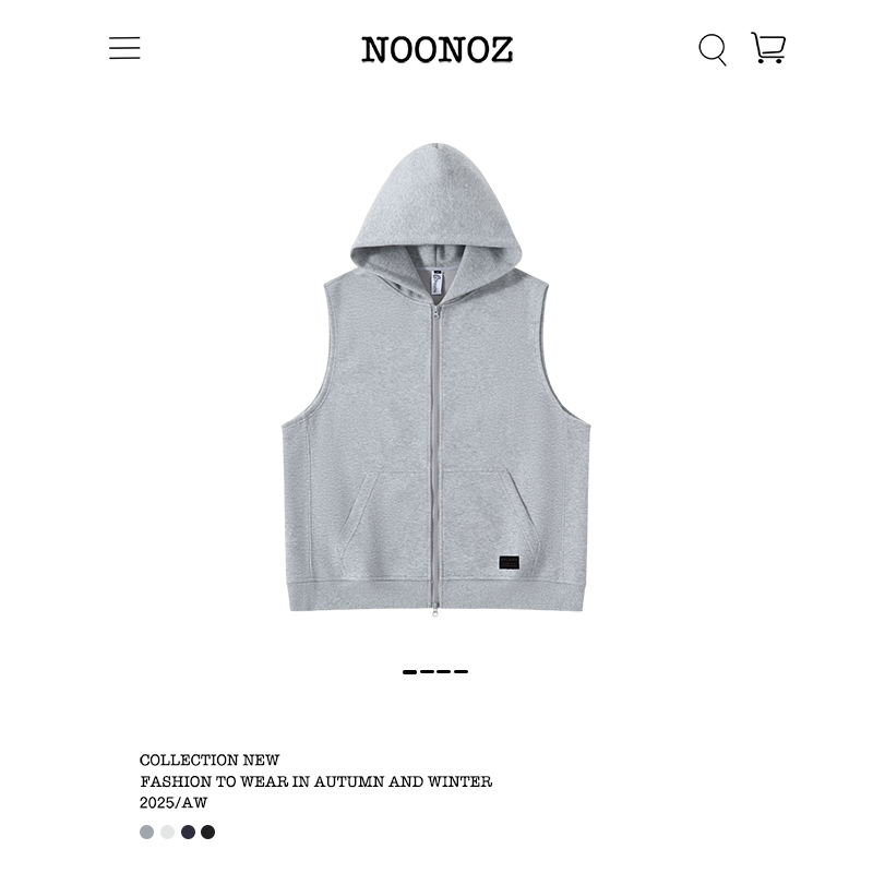 NOONOZ宽松型春秋拉链