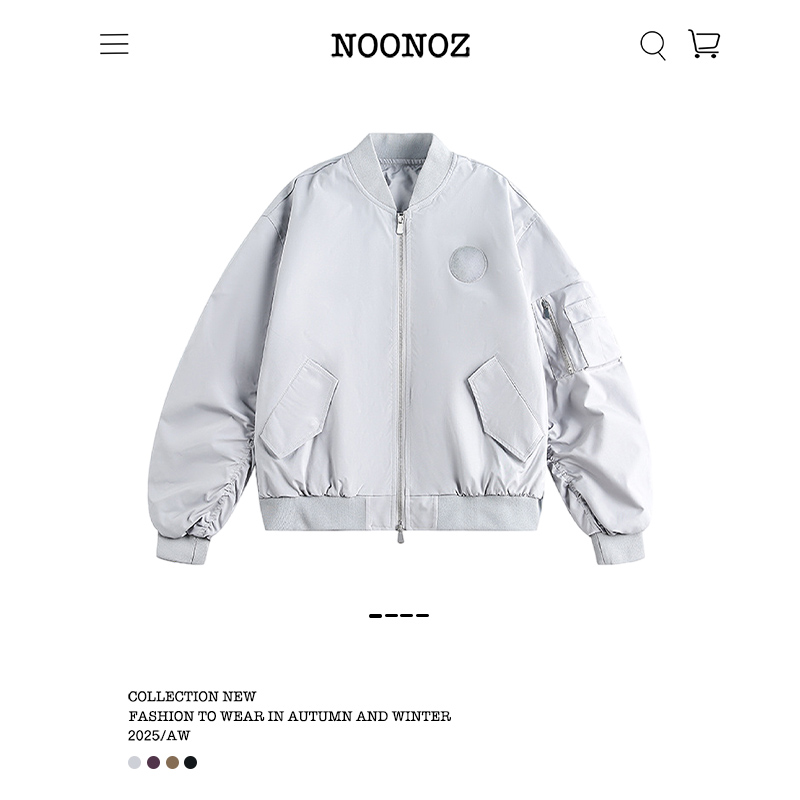 美式徽章廓形飞行员夹克