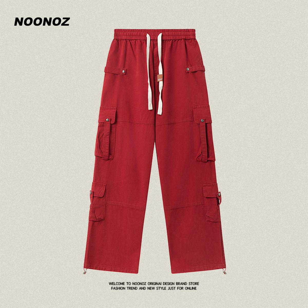 NOONOZ嘻哈长裤工装口袋休闲裤