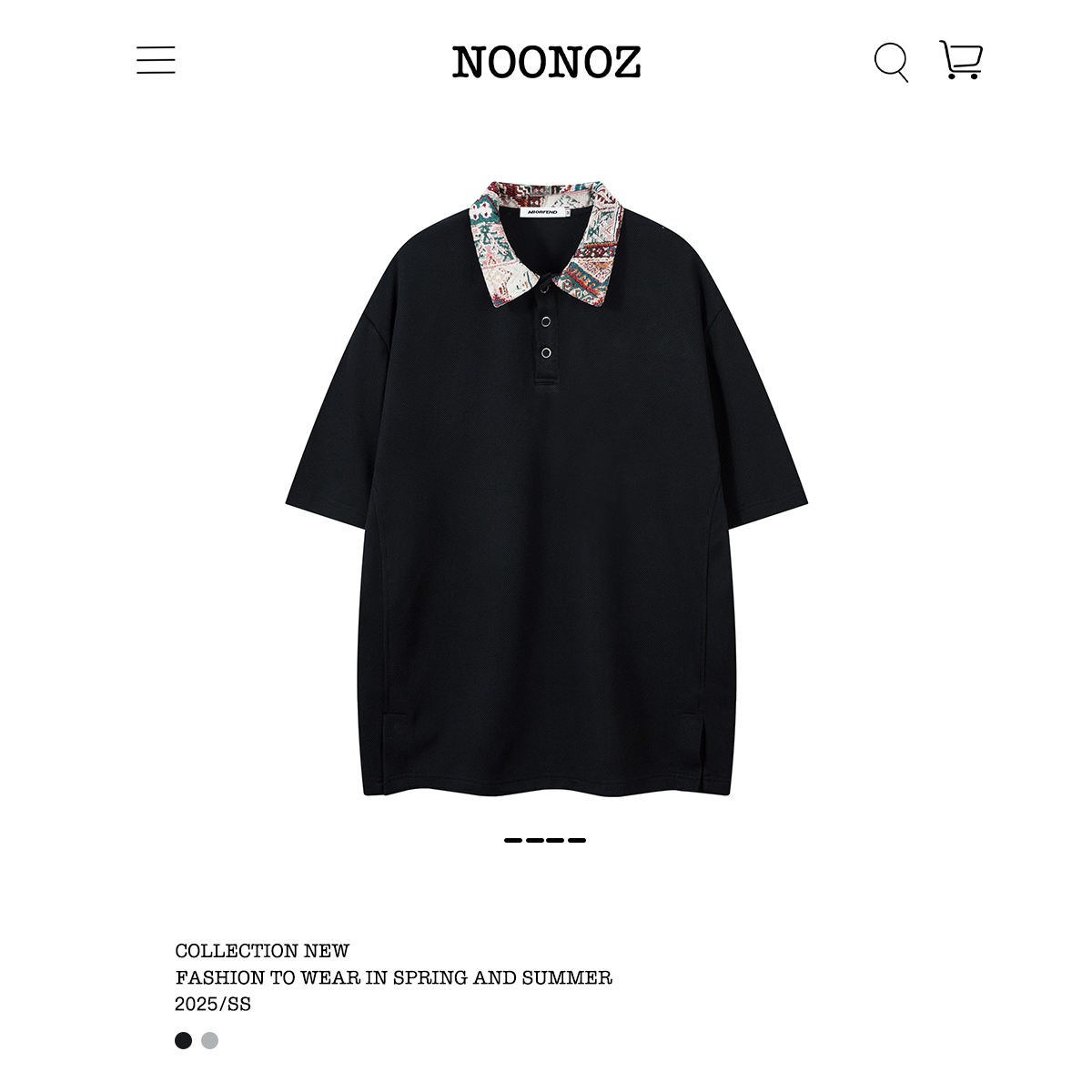 NOONOZ国潮美式短袖POLO衫