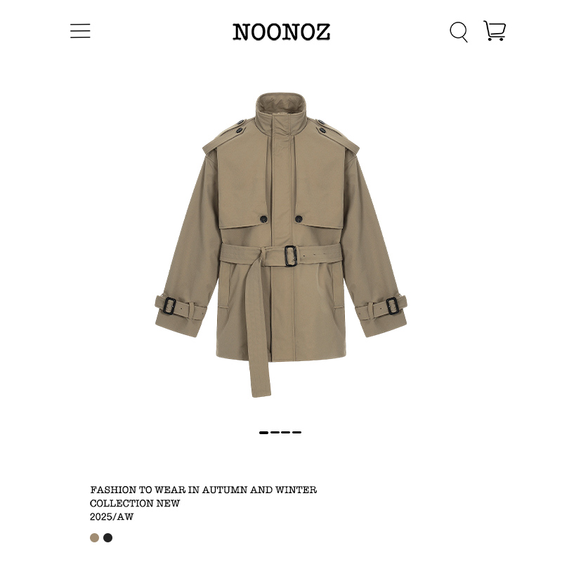 冬季美式复古中长款羽绒服