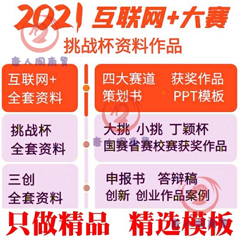 2022互联网挑战杯创新创业计划书ppt大学生大赛作品项目资料word