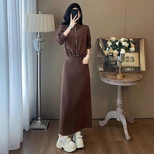 高级感炸街套装裙女2025春显瘦减龄气质网红爆款卫衣半身裙两件套