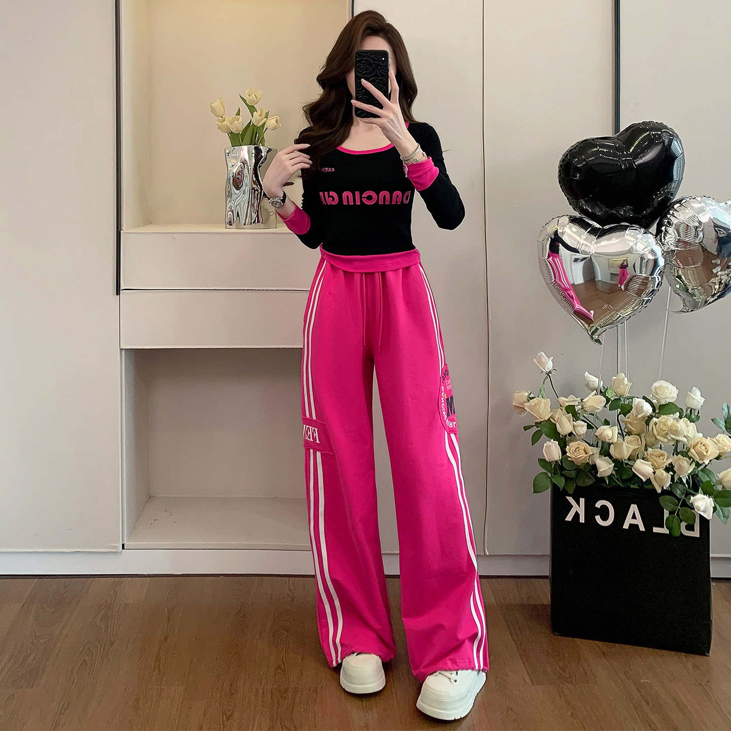 曳步舞服装休闲套装女爵士广场舞