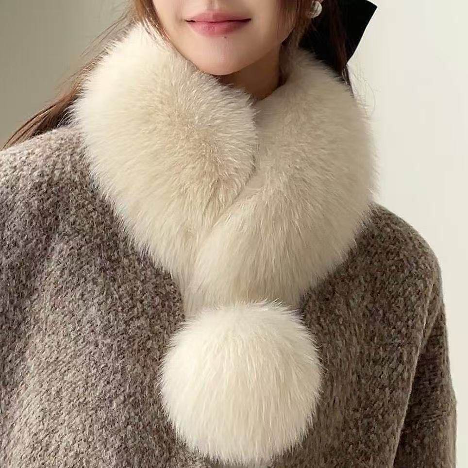 大衣bi备！仿狐狸獭兔双面毛毛围巾秋冬百搭保暖加厚皮草通用围巾,运动包/户外包/配件,围巾/围脖,淘宝优惠券,粉丝福利购,淘宝优惠卷