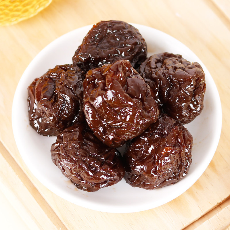 大颗酸糯清梅/黑糖清梅李干0脂肪果肉厚实梅子果脯蜜饯休闲零食