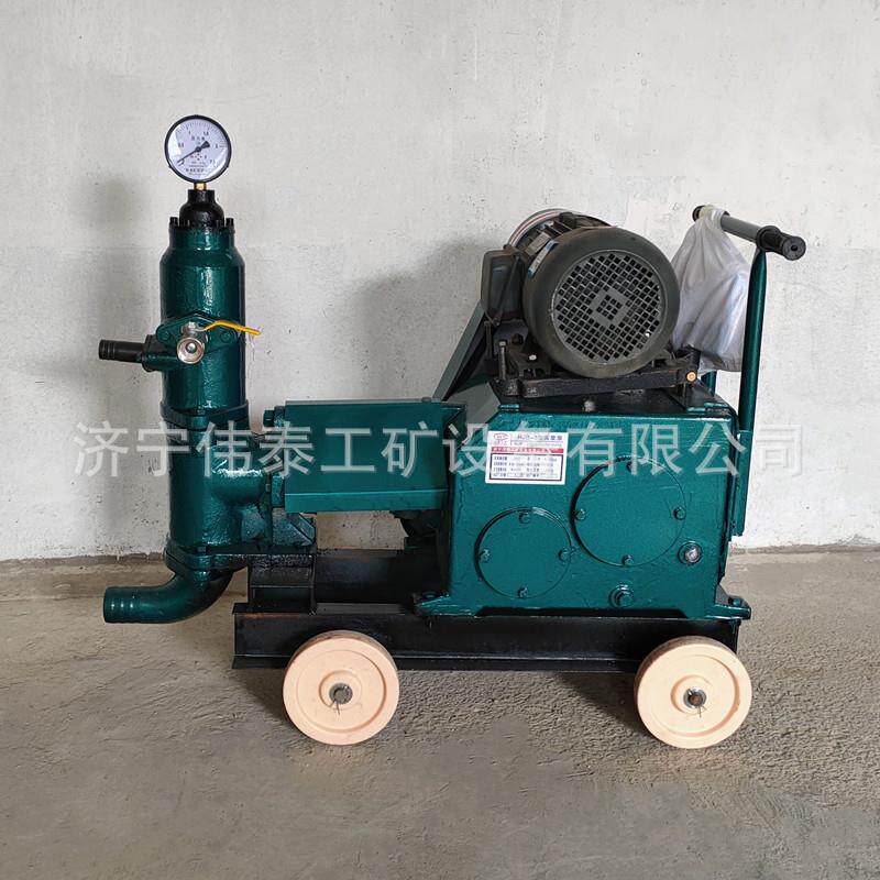 单缸注浆机活塞式小型电动灌浆机桥梁压浆机HJB灰浆泵水泥注浆机