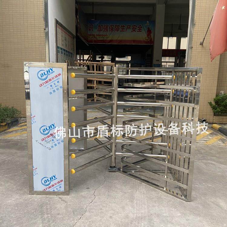 只出不进车站单向门手动半高转闸景区游乐园全高单限不锈钢栅栏门