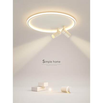 简约吸顶灯led主卧室灯现代创意圆形客厅灯温馨房间书房餐厅灯具