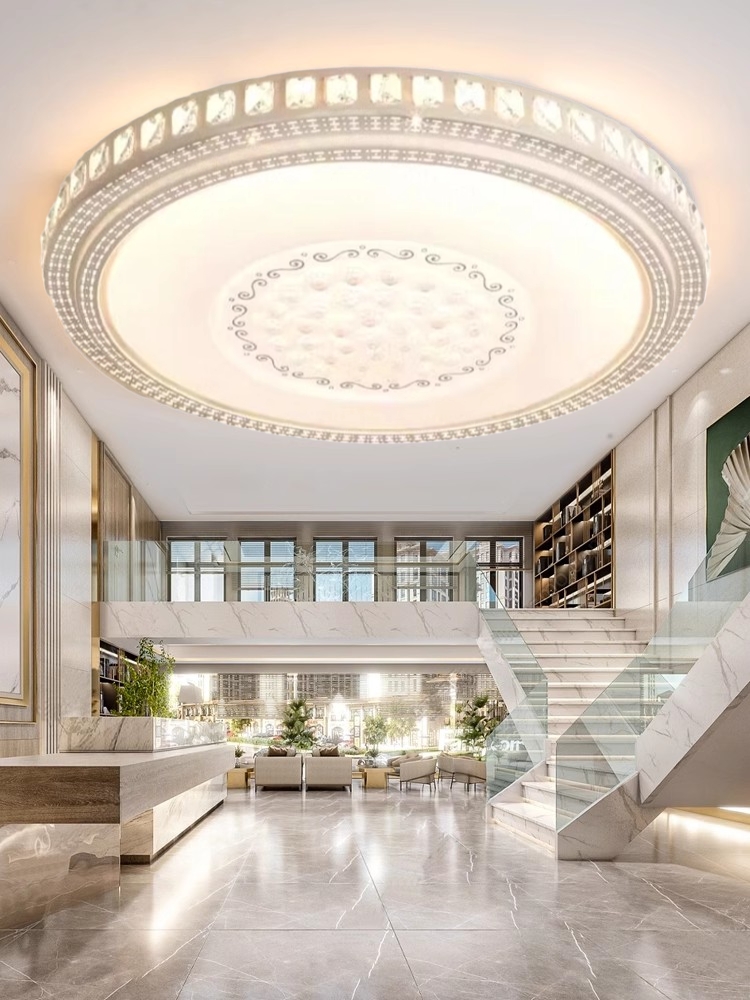 2024年新款客厅灯大灯护眼水晶大厅灯1.3米特大号LED吸顶灯具大全