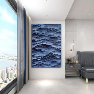 立体浮雕简约现代装饰画木雕砂岩挂画沙发背景墙走廊玄关客厅壁画