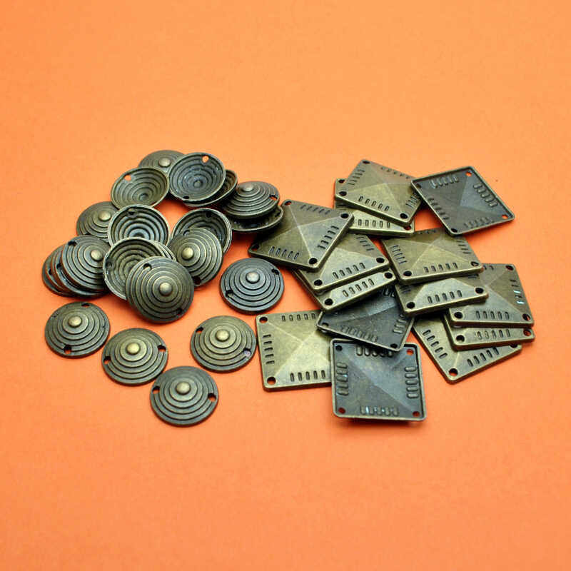 DIY服装辅料古铜色金属铜片古代服装道具盔甲装饰片手缝五金配件