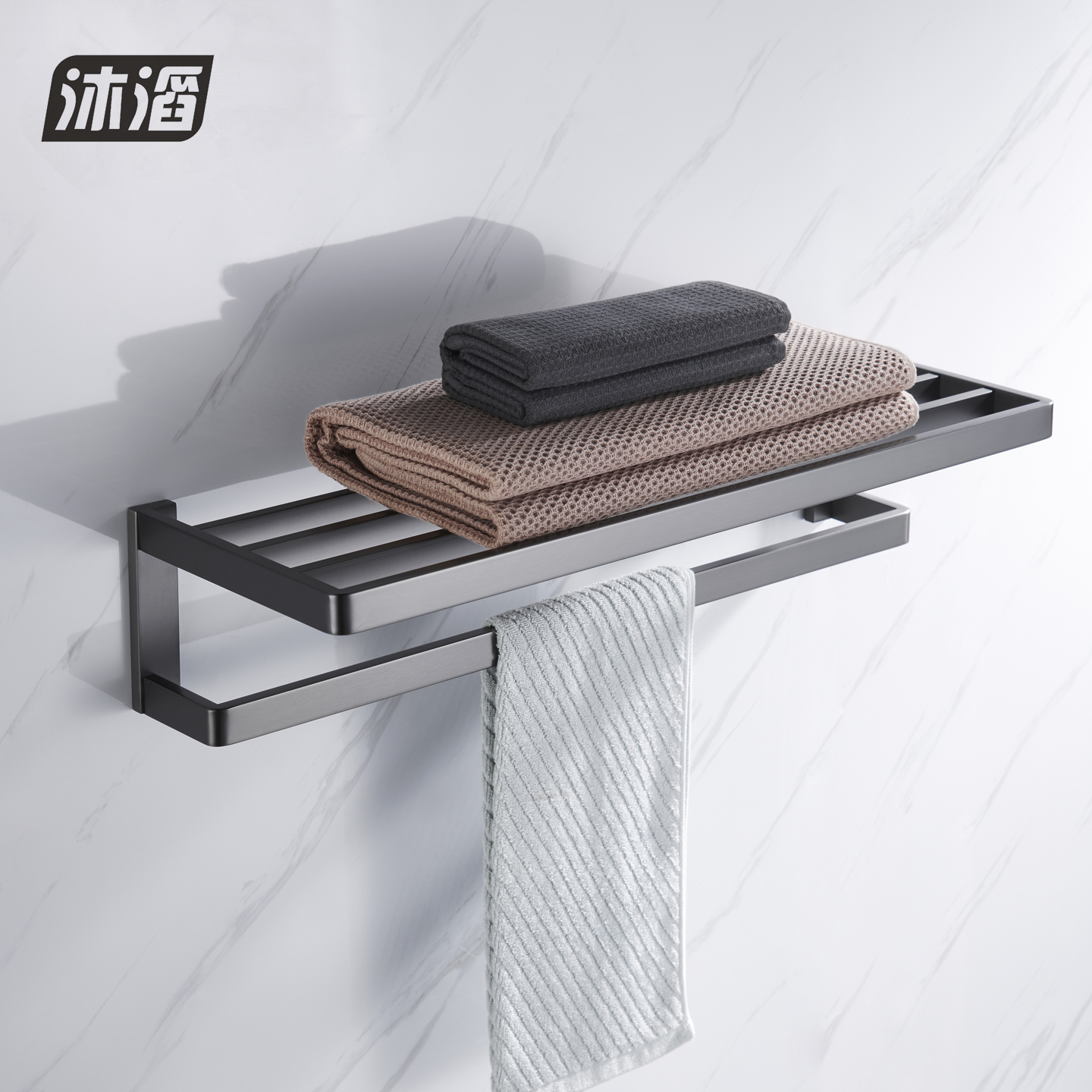 沐滔MUTA304不锈钢浴巾架