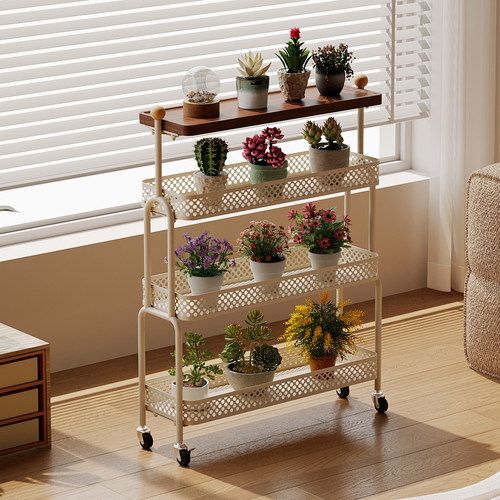 可移动落地花架客厅阳台置物架
