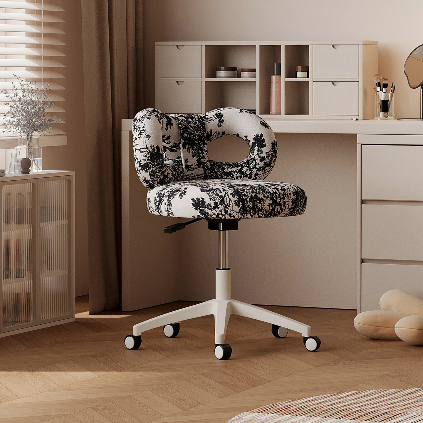 耶特可升降移动女生卧室梳妆凳