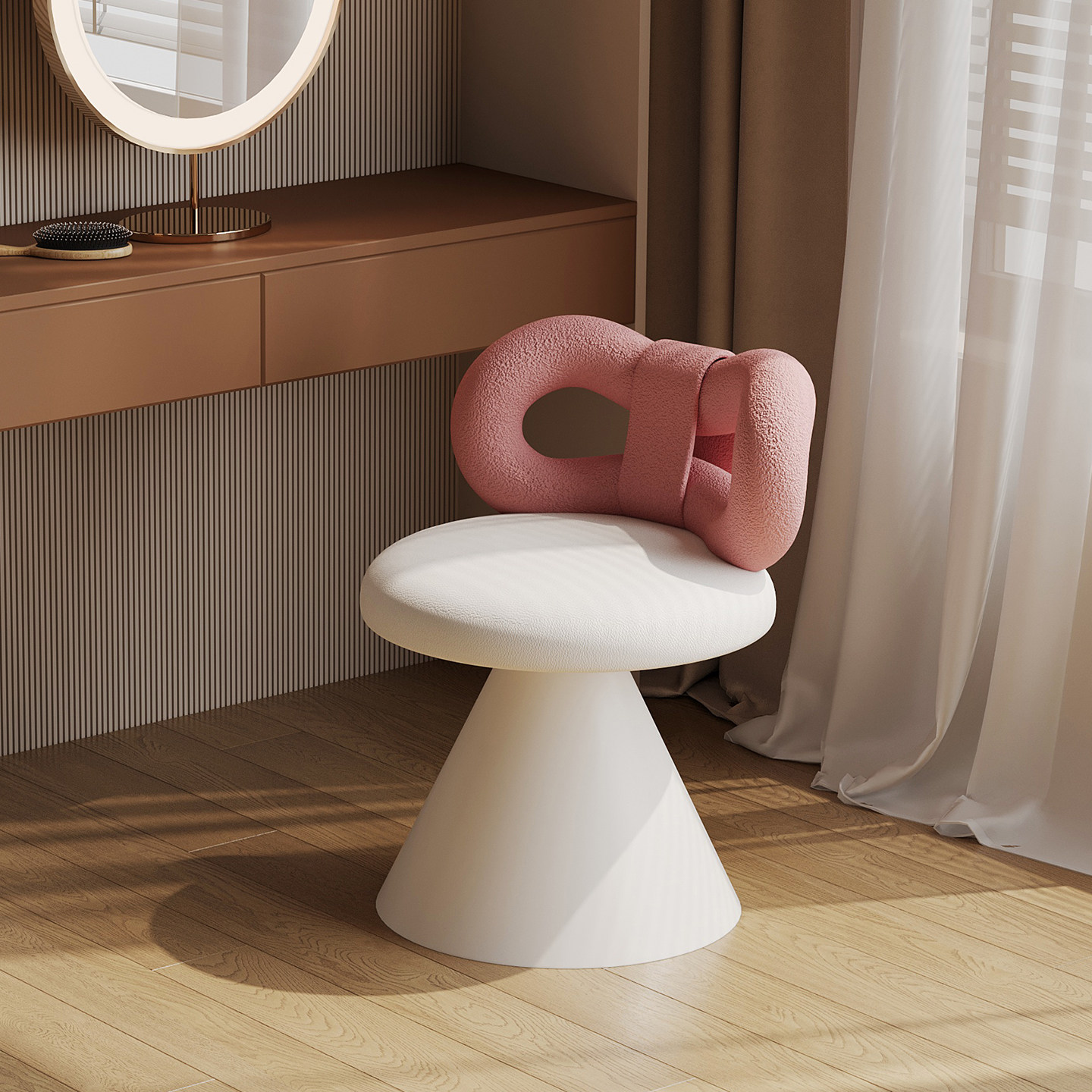 耶特女生卧室旋转化妆椅轻奢高级