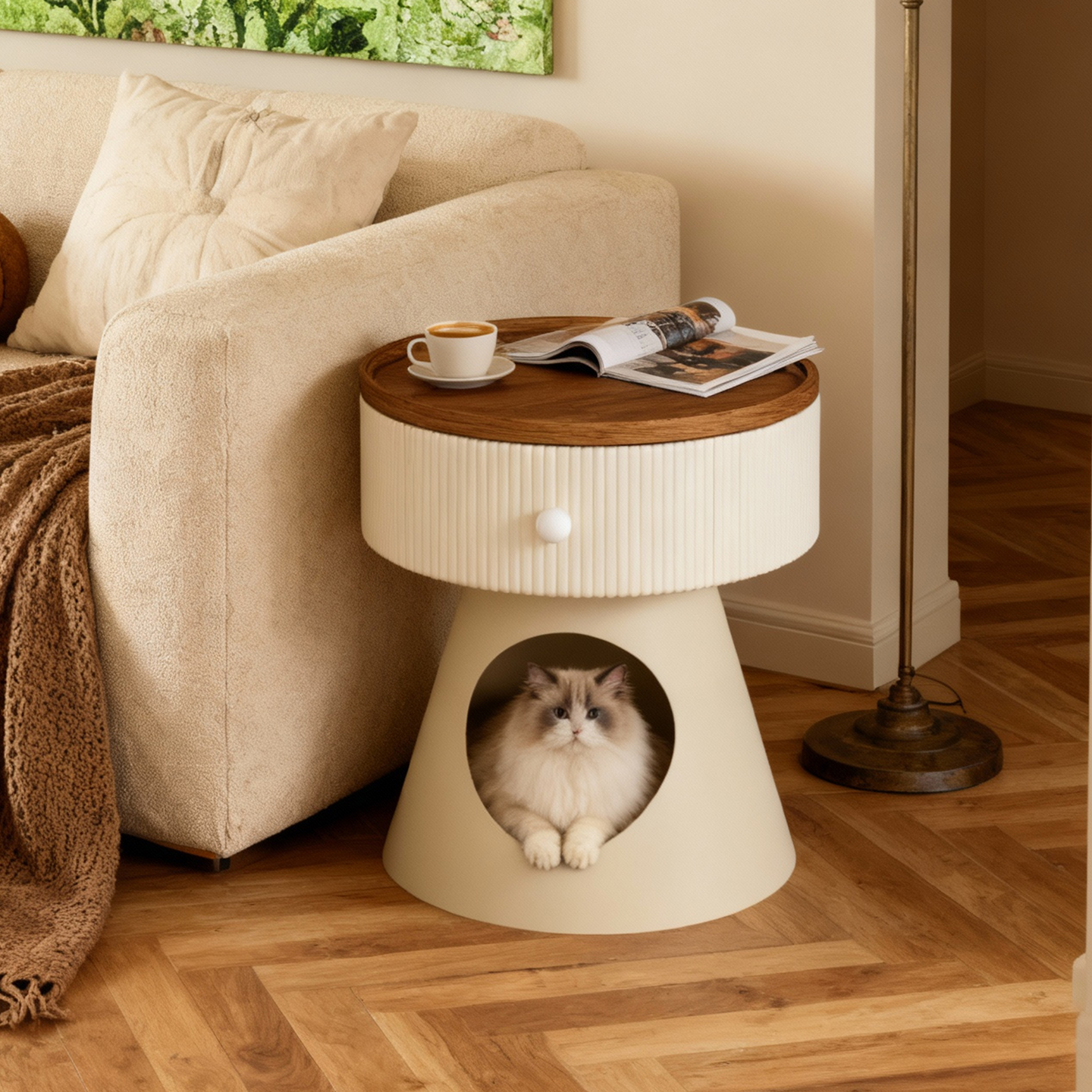 耶特中古风创意人宠共用时尚边几