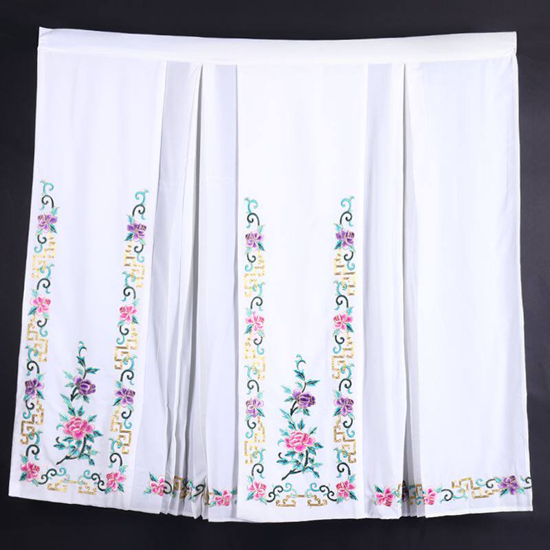 戏曲古装演出花旦小姐青衣群腰包 素裙子老旦大褶裙 马面裙大飞