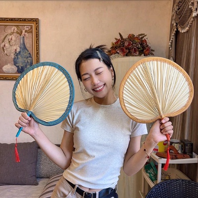 古风手工编织大蒲扇驱蚊葵扇