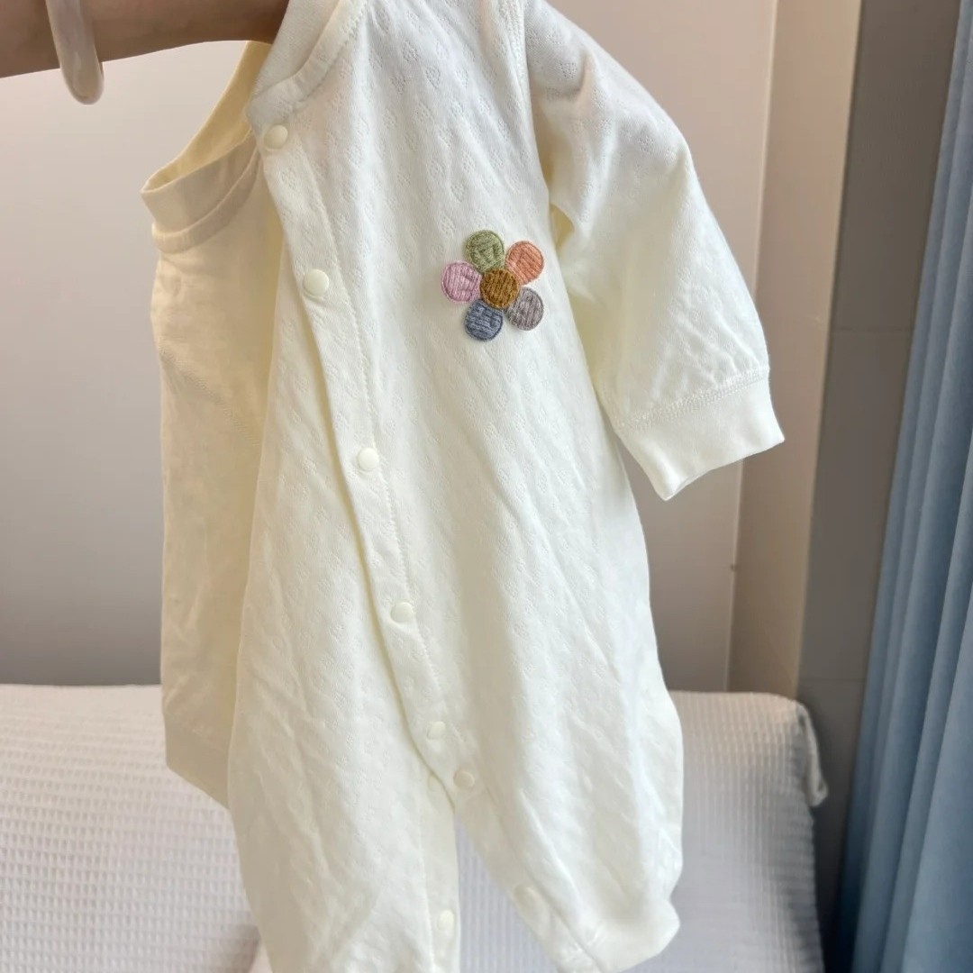 新生婴儿纯棉长袖连体哈衣春秋季