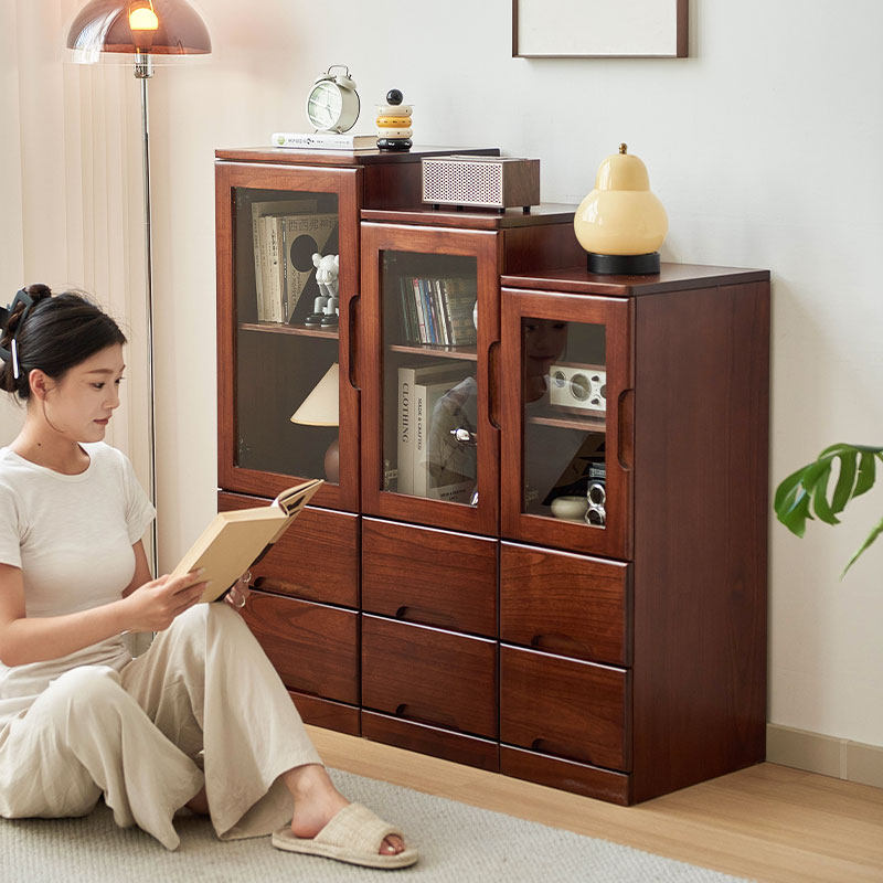 实木玻璃柜30/35/40/50/60夹缝收纳多层抽屉式缝隙角落储物餐边柜,收纳整理,收纳柜,淘宝优惠券,粉丝福利购,淘宝优惠卷