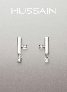 赫生HUSSAIN积木几何耳钉秋冬高级感轻奢小众耳饰原创设计耳环女