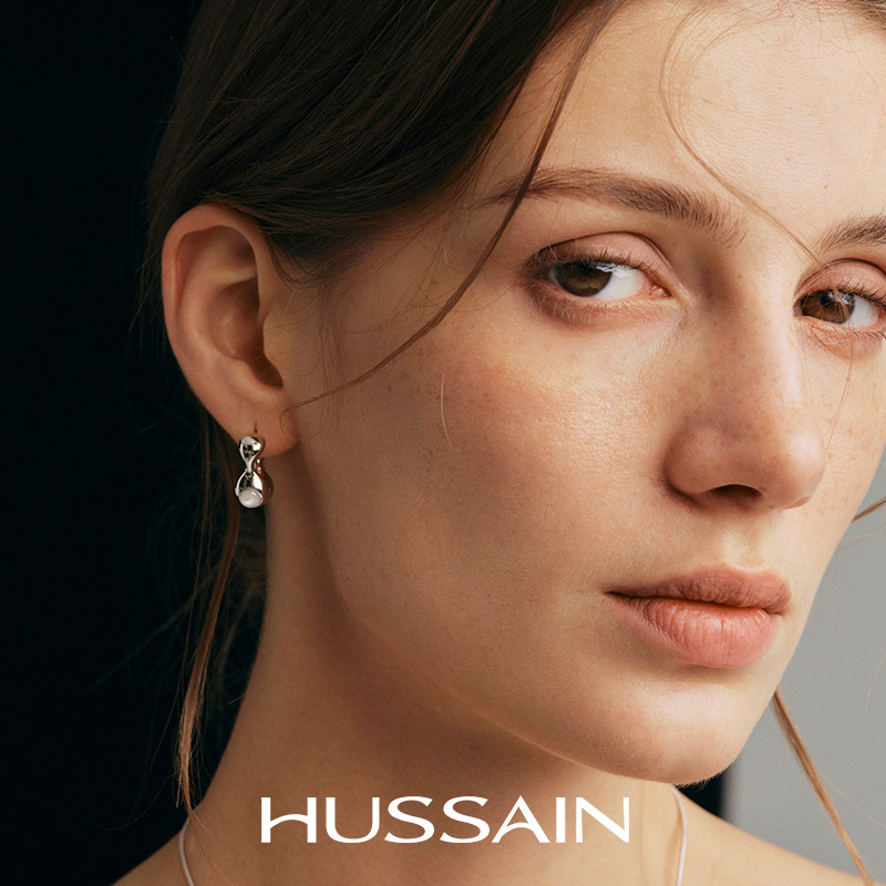 赫生HUSSAIN白泠耳环女款轻奢高级感小众设计显脸小新款气质耳饰,饰品/流行首饰/时尚饰品新,银饰耳饰,淘宝优惠券,粉丝福利购,淘宝优惠卷