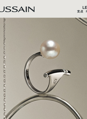 赫生女天然淡水珠原创设计戒指