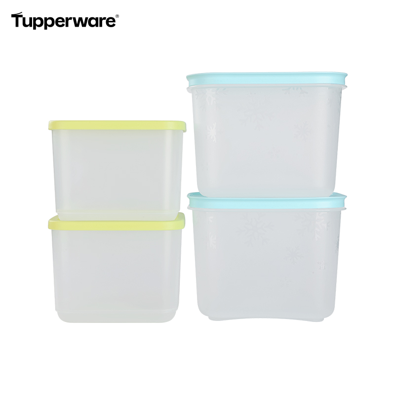 特百惠新冷藏方盒4件套1L*4